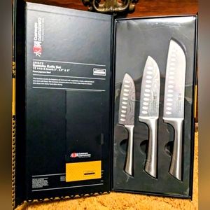 Cuisine::Pro Damashiro Emperor 3 Piece Knife Set Santoku Japanese Steel